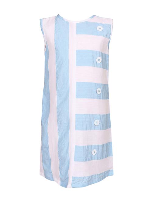 blue cotton frock - 14391352 - Standard Image - 1