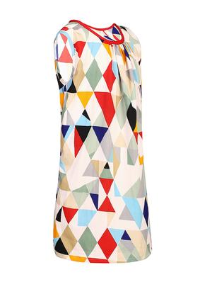 multi colored viscose frock - 14391354 - Standard Image - 2