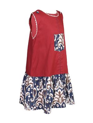 red viscose frock - 14391358 - Standard Image - 2