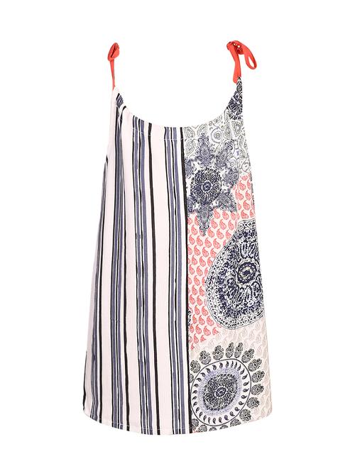 multi colored viscose frock - 14391368 - Standard Image - 1
