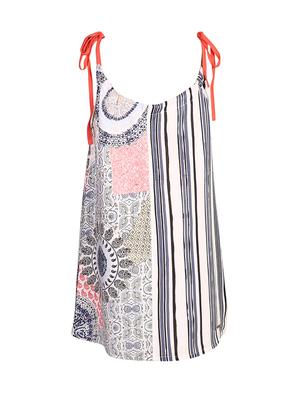 multi colored viscose frock - 14391368 - Standard Image - 3