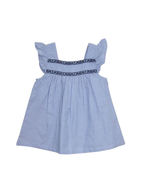 blue cotton frock - 14391373 - Standard Image - 1