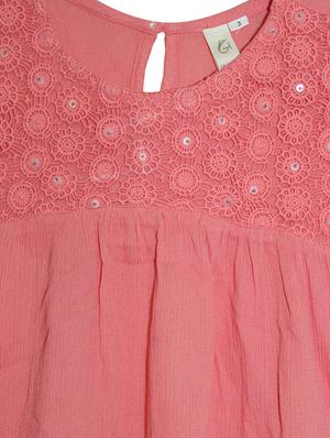 pink rayon frock - 14391378 - Standard Image - 3
