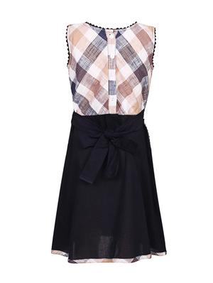 navy blue cotton frock - 14391402 - Standard Image - 3