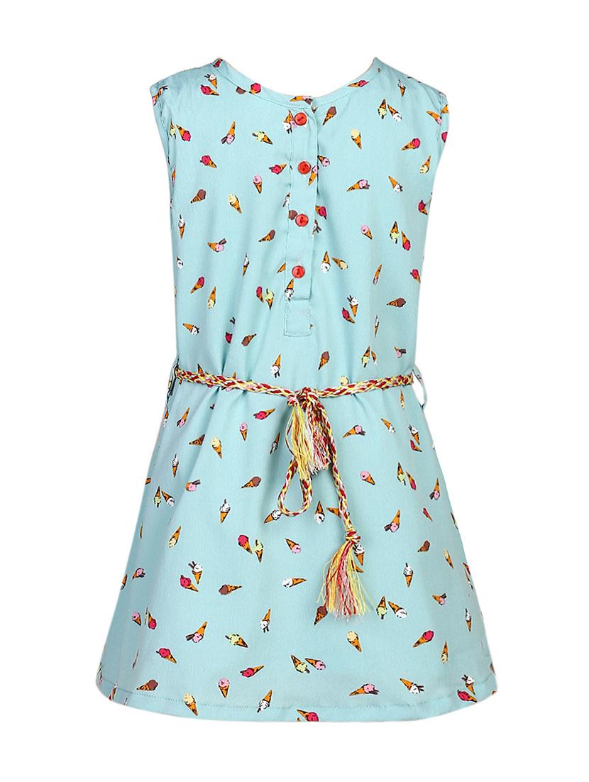 light blue viscose frock - 14391403 - Zoom Image - 3