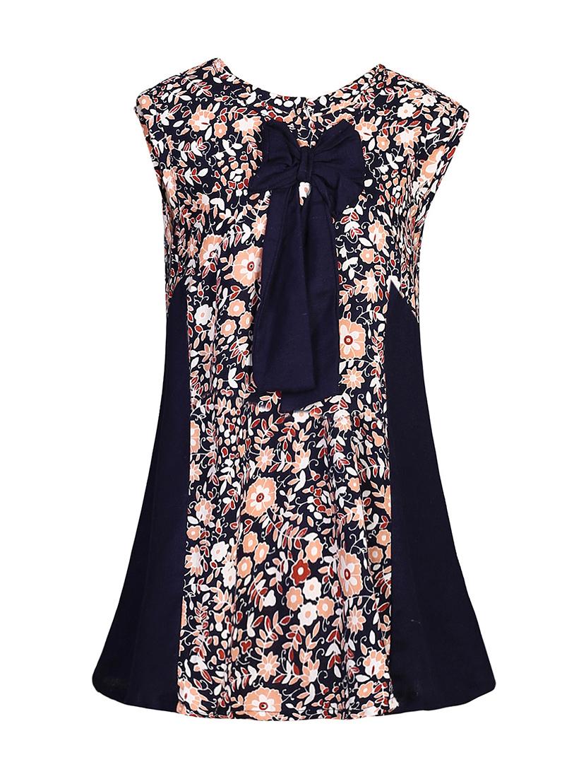 navy blue viscose frock - 14391404 - Zoom Image - 1