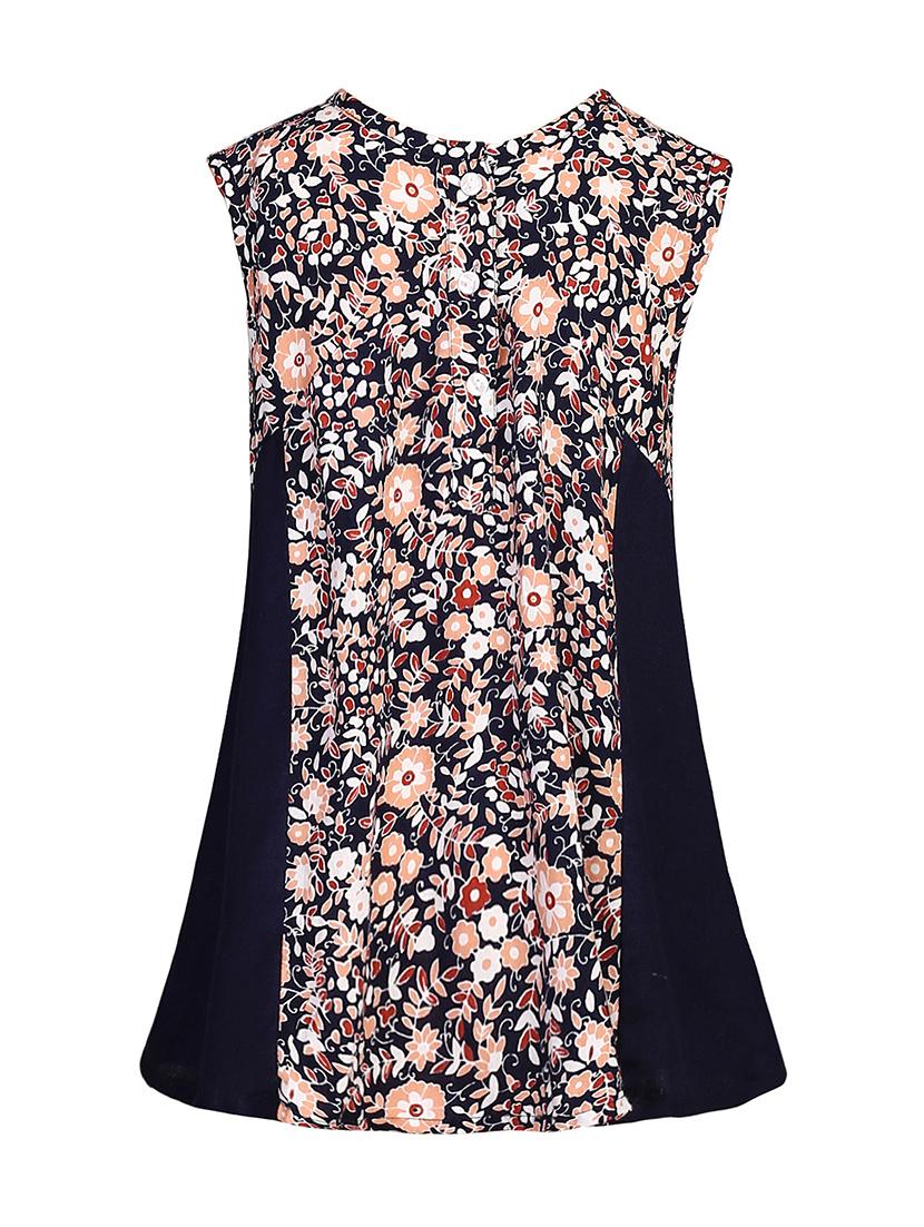 navy blue viscose frock - 14391404 - Zoom Image - 3