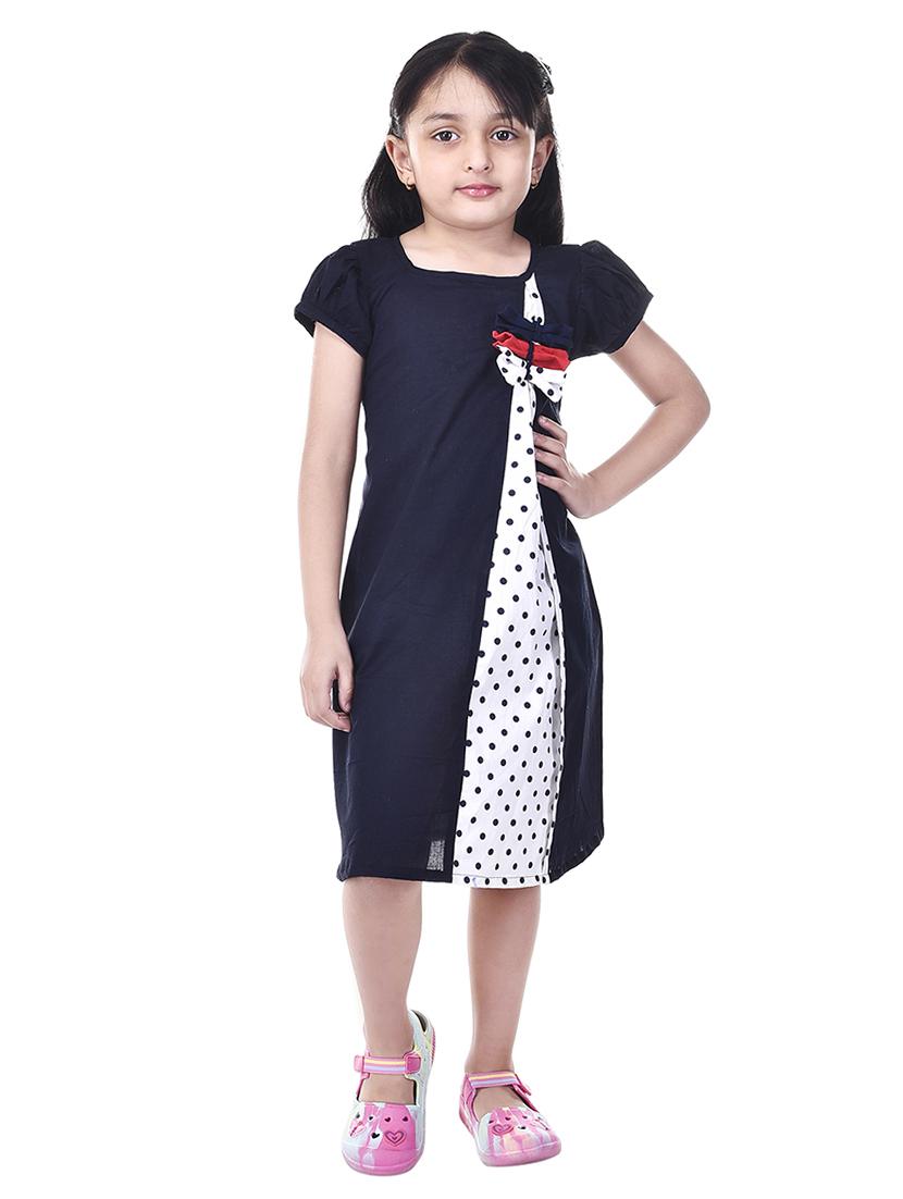 navy blue cotton frock - 14391408 - Zoom Image - 1