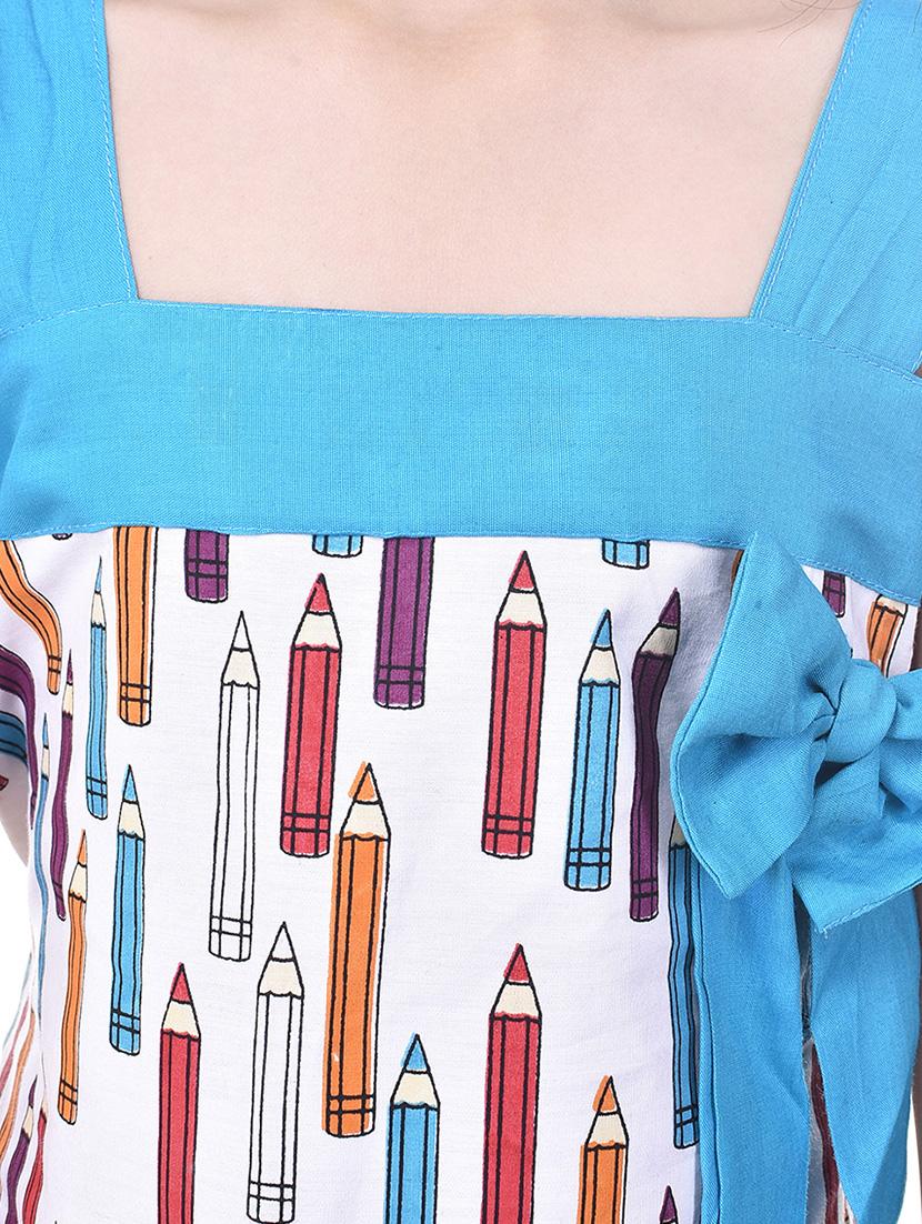light blue cotton frock - 14391409 - Zoom Image - 5