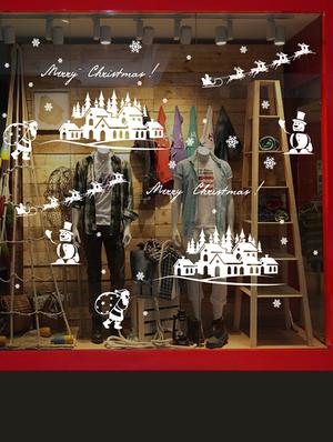 merry christmas happy new year theme wall stickers - 14391423 - Standard Image - 4