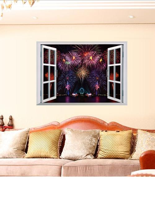 new year celebration 3d wall stickers - 14391432 - Standard Image - 1