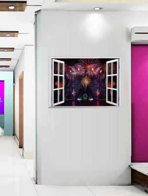 new year celebration 3d wall stickers - 14391432 - Standard Image - 3