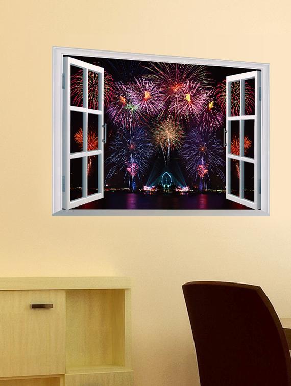 new year celebration 3d wall stickers - 14391432 - Zoom Image - 2