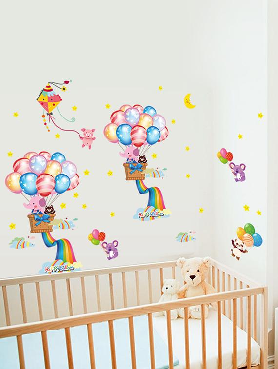 happy balloon design theme wall stickers - 14391434 - Zoom Image - 3
