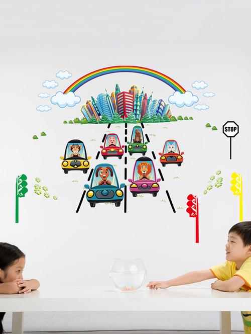 car racing games for kids theme wall stickers - 14391438 - Standard Image - 1