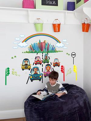 car racing games for kids theme wall stickers - 14391438 - Standard Image - 2