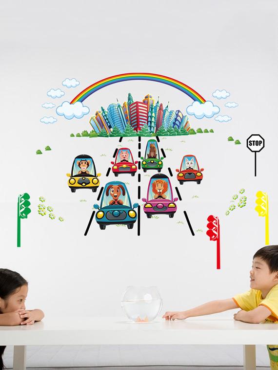 car racing games for kids theme wall stickers - 14391438 - Zoom Image - 1