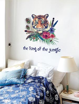 the king of the jungle 3d theme wall stickers - 14391444 - Standard Image - 2