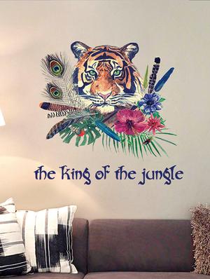 the king of the jungle 3d theme wall stickers - 14391444 - Standard Image - 4