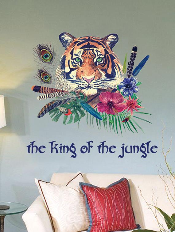 the king of the jungle 3d theme wall stickers - 14391444 - Zoom Image - 1