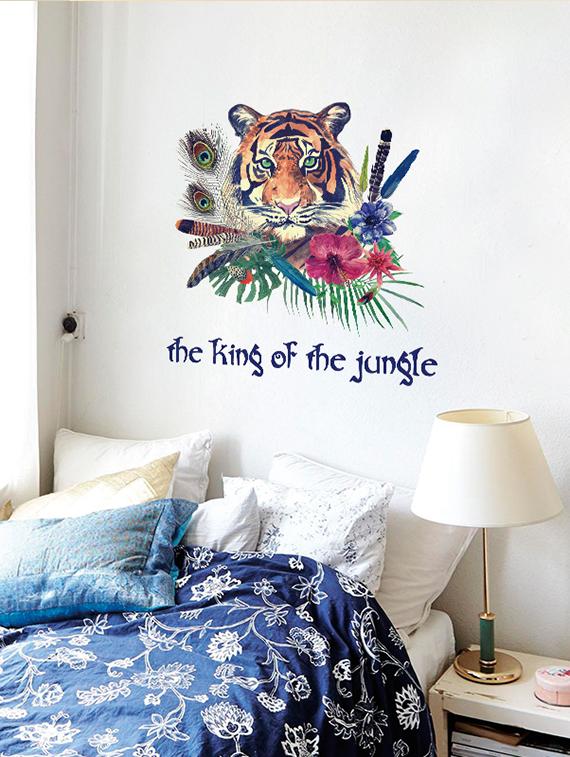 the king of the jungle 3d theme wall stickers - 14391444 - Zoom Image - 2