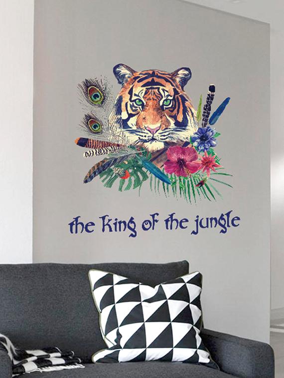 the king of the jungle 3d theme wall stickers - 14391444 - Zoom Image - 3
