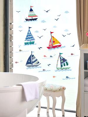 small ships in sea for chaild theme wall stickers - 14391445 - Standard Image - 3