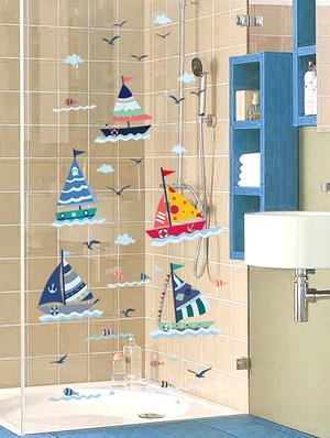 small ships in sea for chaild theme wall stickers - 14391445 - Standard Image - 4