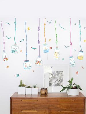 hanging gardens of babylon theme wall stickers - 14391447 - Standard Image - 4