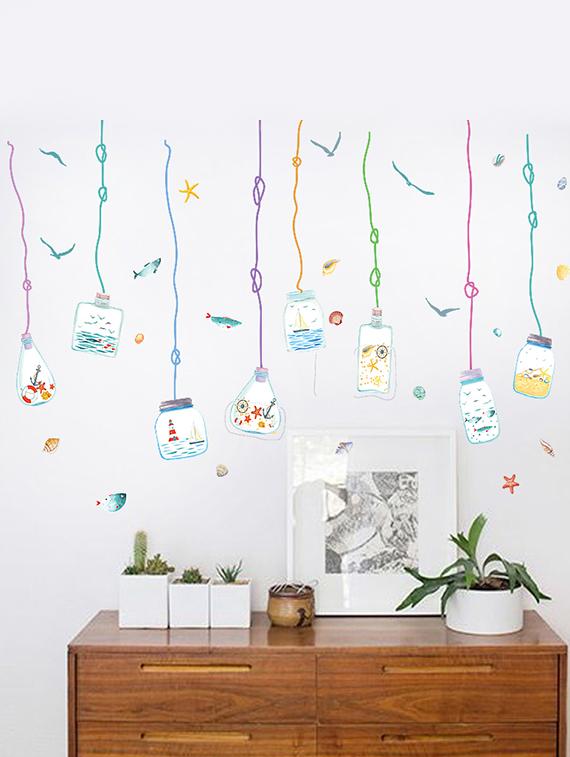 hanging gardens of babylon theme wall stickers - 14391447 - Zoom Image - 4