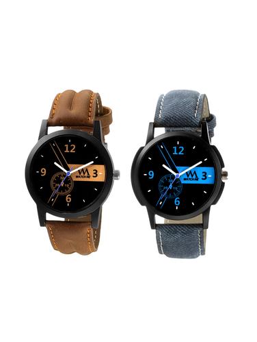 Watch Me Set of 2 round dial Watches - 14393517 - Very Small Image - 1