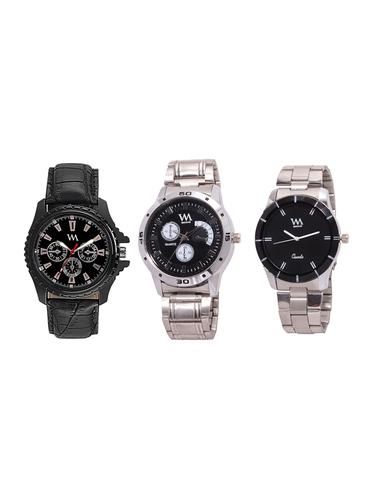 Watch Me Gift Combo Set of Analog Watches for Men and Boys AWC-001-AWC-010-AWC-011 - 14393731 - Very Small Image - 1