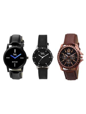 Watch Me Gift Combo Set of Analog Watches for Men and Boys AWC-008-AWC-002-WMC-002 - 14393732 - Standard Image - 1