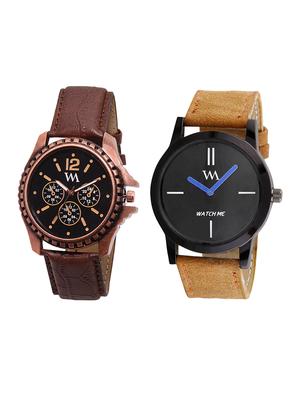Watch Me Gift Combo Set of Analog Watches for Men and Boys AWC-008-WMC-002-BR - 14393736 - Standard Image - 1