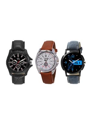 Watch Me Gift Combo Set of Analog Watches for Men and Boys WMC-004-AWC-009-AWC-001 - 14393750 - Standard Image - 1