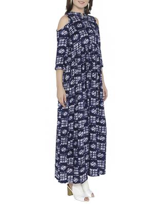 cold shoulder button detail maxi dress - 14394121 - Standard Image - 2