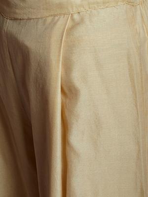 beige kurta palazzo set - 14394138 - Standard Image - 5