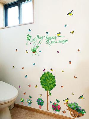 everything happens green garden theme wall stickers - 14394709 - Standard Image - 2