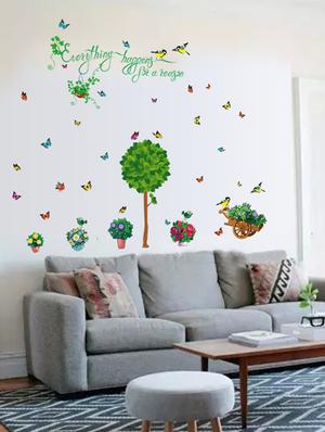 everything happens green garden theme wall stickers - 14394709 - Standard Image - 3