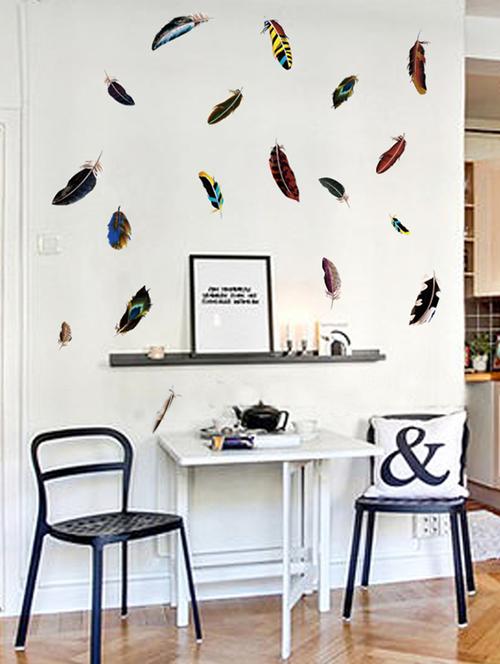 beautiful leaf theme wall stickers - 14394712 - Standard Image - 1