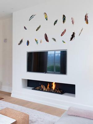 beautiful leaf theme wall stickers - 14394712 - Standard Image - 3