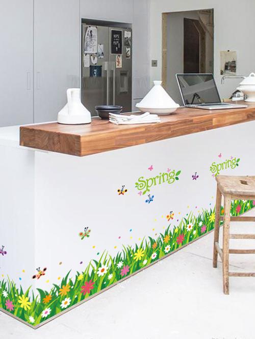 beautiful garden theme wall stickers - 14394713 - Standard Image - 1