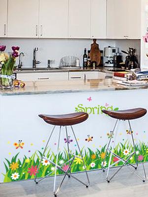 beautiful garden theme wall stickers - 14394713 - Standard Image - 4