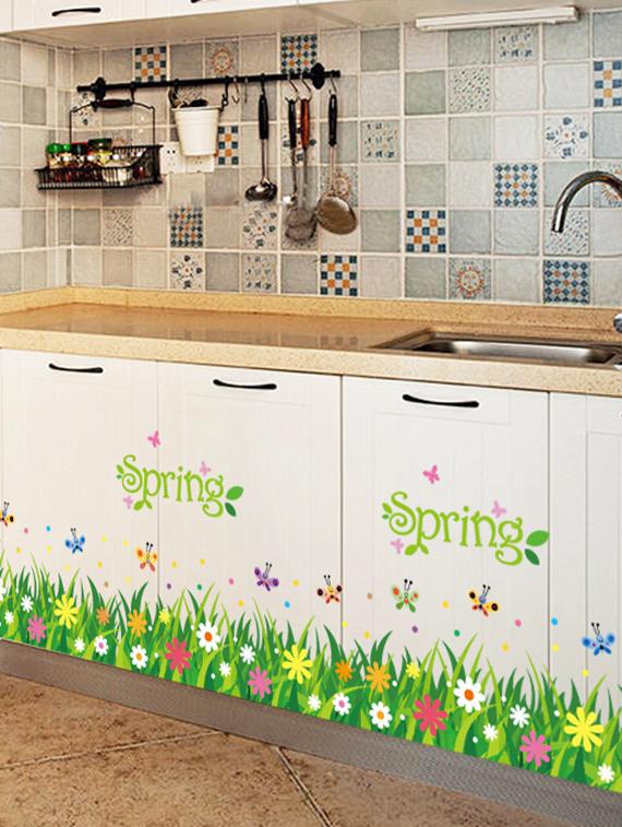 beautiful garden theme wall stickers - 14394713 - Zoom Image - 3