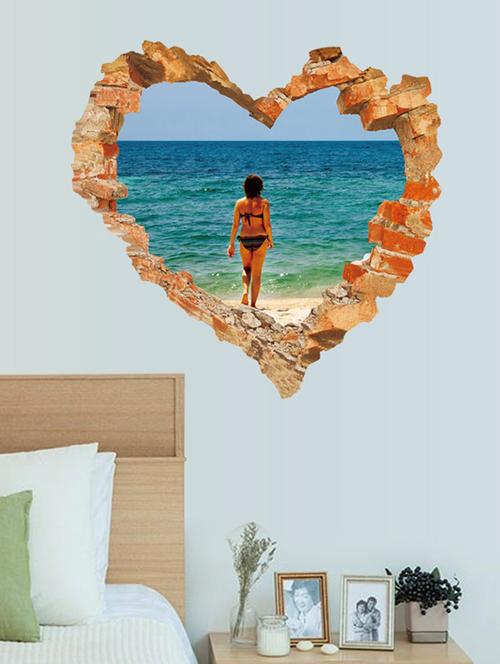 goa beach in 3rd theme wall stickers - 14394718 - Standard Image - 1