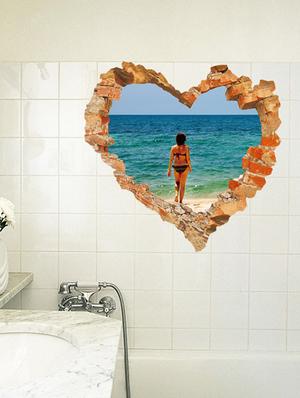 goa beach in 3rd theme wall stickers - 14394718 - Standard Image - 3