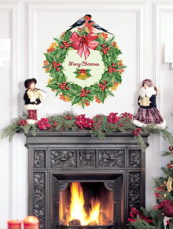 merry chirstmas theme wall stickers - 14394721 - Zoom Image - 2