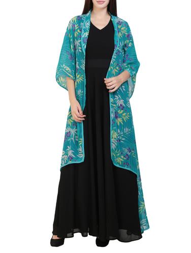 black georgette maxi dress - 14394997 - Very Small Image - 1