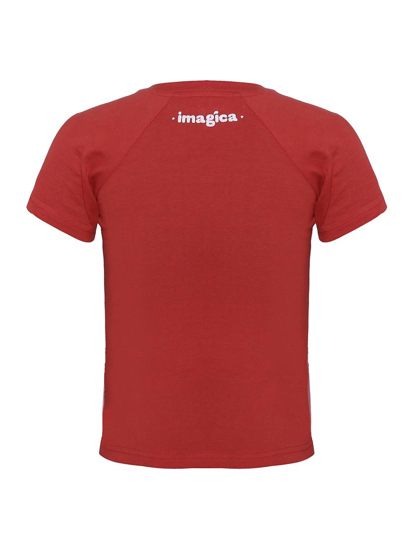 red cotton blend tshirt - 14395816 - Zoom Image - 2