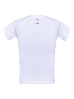 white cotton blend tshirt - 14395823 - Standard Image - 2